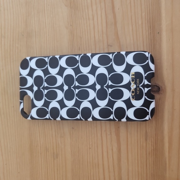 Vintage Coach Black & White Signature iPhone 5 Phone Case NWT NIB - Picture 2 of 6